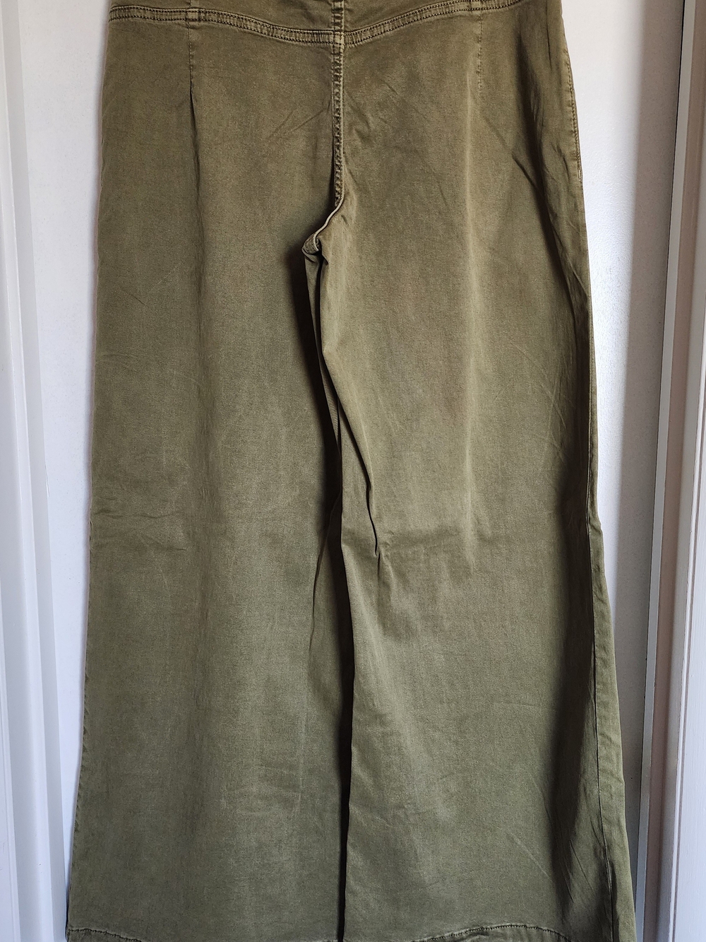 Pilcro Wide-leg Olive Green Pants Size 29 - Picture 6 of 9